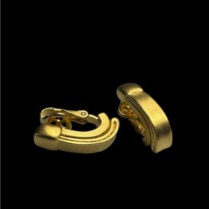 Nina Ricci Gold Clip-On Earrings